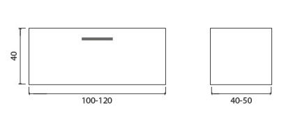 Дополнительный модуль Creto Vincenzo 1 ящик р-р 100 - 120