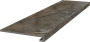Ступень клееная Сильвер Рут серый обрезной 33x119,5x0,9