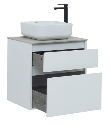 Тумба под раковину Aquanet Nova Lite 60 белый (2 ящика)