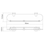 Isen K-4044 (ранее К-4024) Полка стеклянная с бортиком Isen K-4044 (ранее К-4024) Полка стеклянная с бортиком