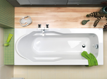 Ванна акриловая прямоугольная Cersanit SANTANA 150x70, ультра белый Ванна акриловая прямоугольная Cersanit SANTANA 150x70, ультра белый