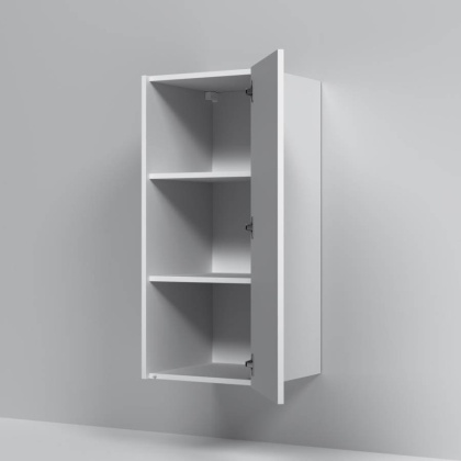 Шкаф с полками 40 см, высота 90 см, белый матовый, универсальный M8FCH04029WM