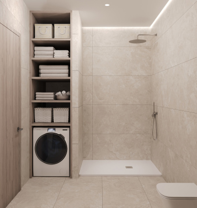 Ступень L из керамогранита MYSTICAL CHARM CREMA 32х120 MATT с подступенником