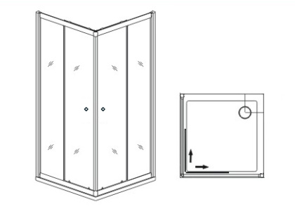 Душевой уголок Dolphin TN-205-J, RGW 28912588-101