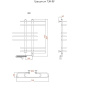 Полотенцесушитель Грация эл ТЭН 80*60 (ЛЦ7)