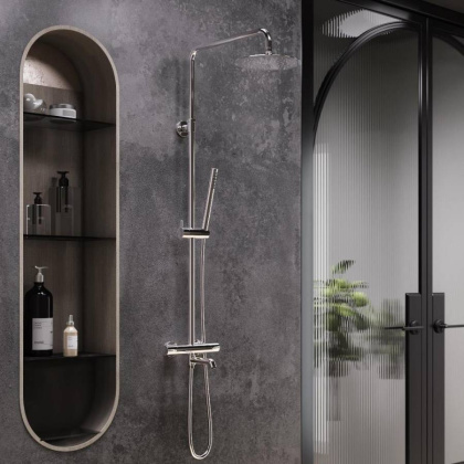 936810000 Scandinavian Pure душевая система с ванно  душевым ТМС смесителем, Хром