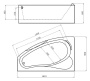 Акриловая ванна Gemy 161х96 G9046 K L Акриловая ванна Gemy 161х96 G9046 K L