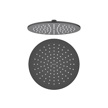 Круглый верхний душ  250*7 мм AQUATEK, матовый черный AQ2077MB 