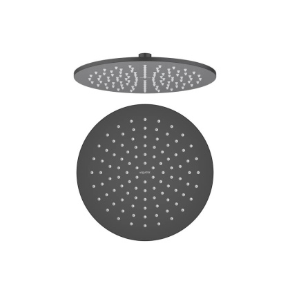 Круглый верхний душ  250*7 мм AQUATEK, матовый черный AQ2077MB 