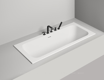 Ванна из искусственного камня Salini S-Stone Orlando Axis 190х80 103321M, матовая Ванна из искусственного камня Salini S-Stone Orlando Axis 190х80 103321M, матовая