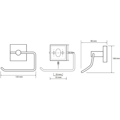 Держатель туалетной бумаги Bemeta Beta 132112042 Хром
