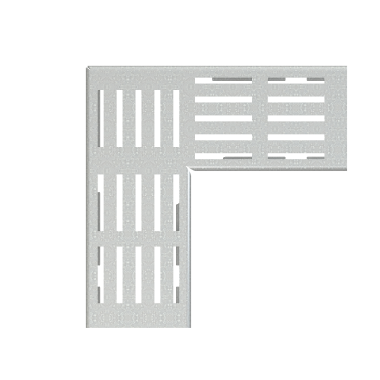 Решетка для дренажного углового желоба 100 мм, оцинкованная сталь