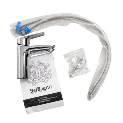 DUE Смеситель для раковины без донного клапана, хром DUE-LVM-CRM-W0 DUE Смеситель для раковины без донного клапана, хром DUE-LVM-CRM-W0