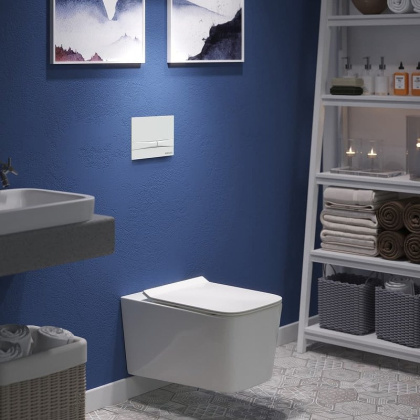 Инсталляция Berges Novum + клавиша смыва F1 белая, 040250 Инсталляция Berges Novum + клавиша смыва F1 белая, 040250