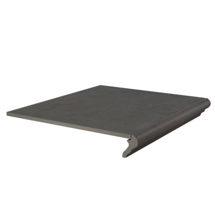 Ступень фронтальная Хадду серый тёмный матовый 40,2x34x0,8 Ступень фронтальная Хадду серый тёмный матовый 40,2x34x0,8