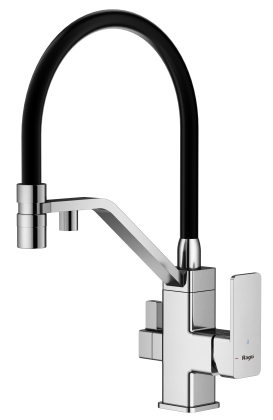 Смеситель Raglo для кухни со съемным гибким изливом, с магнитным фиксатором излива, с подключением фильтра питьевой воды R85.62