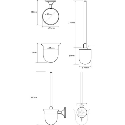 Ёршик подвесной (стекло)