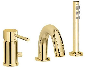 Смеситель для ванны Paffoni Light LIG047HG медовое золото Смеситель для ванны Paffoni Light LIG047HG медовое золото