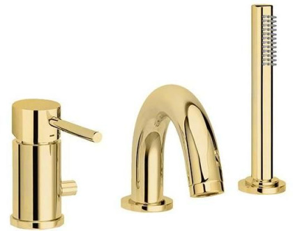 Смеситель для ванны Paffoni Light LIG047HG медовое золото Смеситель для ванны Paffoni Light LIG047HG медовое золото