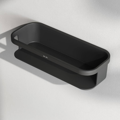 Корзина для душа Func прямая, 7х30х12,3 см, черная, A8F53122