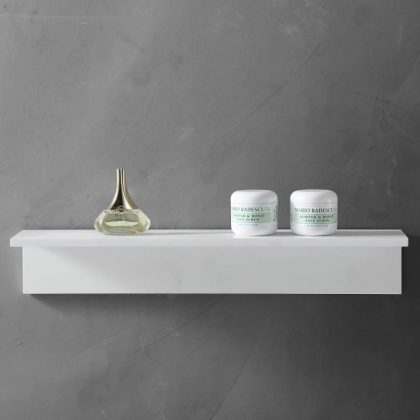 Полочка для ванной комнаты ABBER Stein AS1654 белая матовая Полочка для ванной комнаты ABBER Stein AS1654 белая матовая