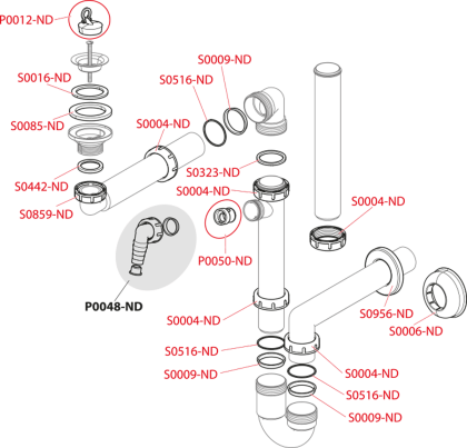 Слив для умывальника