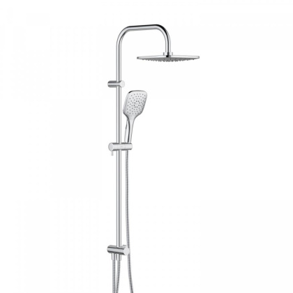 931000000 Eclipse, душ. система: верхний душ 220мм, ручн.душ 3 ф-ии 120 мм, штанга 1010 мм, Хром