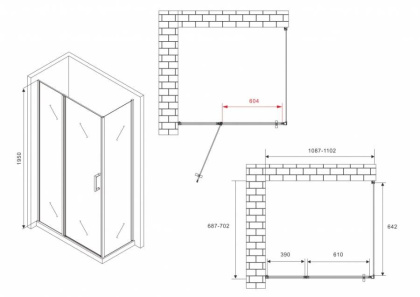 Душевой уголок ABBER Sonnenstrand AG04110S-S70 Душевой уголок ABBER Sonnenstrand AG04110S-S70