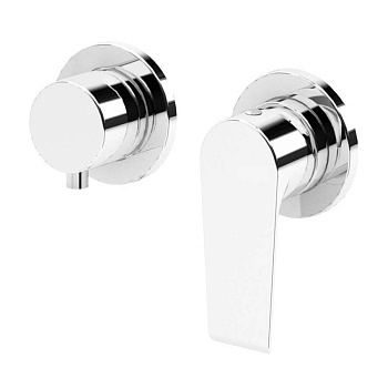 NAUTIC-VDIM2-M-BIO Встраиваемый однорычажный смеситель для душа с поворотным переключателем на 2 выхода Исполнение: Белый матовый 