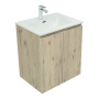 Тумба под раковину Aquanet Алвита New 60 2 дверцы, дуб веллингтон белый