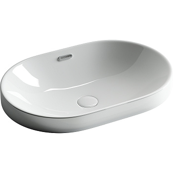 Умывальник овальный встраиваемый сверху в столешницу Element 600*400*195мм