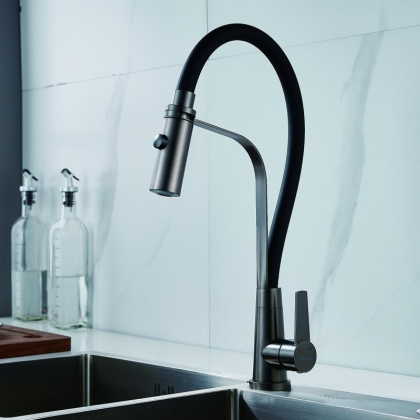 Смеситель для кухни с гибким изливом Shevanik S943 S943T-3 Смеситель для кухни с гибким изливом Shevanik S943 S943T-3