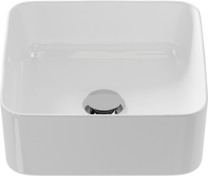 Накладная квадратная раковина CREA на столешницу размером 35 см.