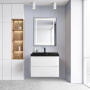 Тумба с раковиной подвесная BelBagno VITTORIA 80 Bianco Lucido, раковина белая Тумба с раковиной подвесная BelBagno VITTORIA 80 Bianco Lucido, раковина белая