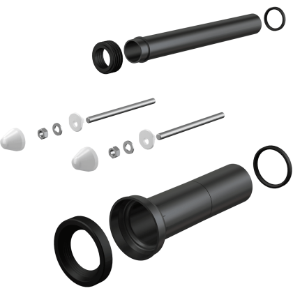 Комплект принадлежностей к унитазу с удлиненными деталями для людей с ограниченными физическими возможностями