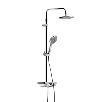 947730000 Apollo душевая система с ванно-душевым смесителем-полкой, Хром