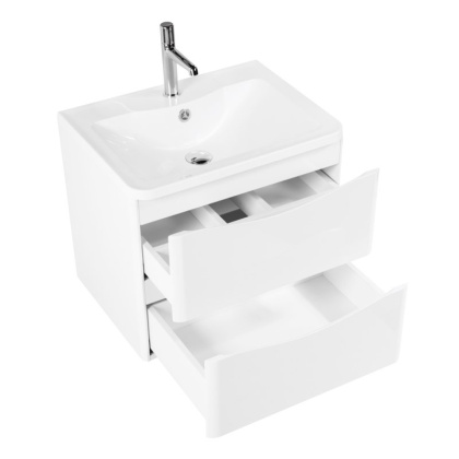 Тумба с раковиной подвесная BelBagno ACQUA 70 Bianco Lucido, раковина белая Тумба с раковиной подвесная BelBagno ACQUA 70 Bianco Lucido, раковина белая
