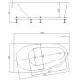 Акриловая ванна Акватек Дива 150x90 DIV150-0000001 L Акриловая ванна Акватек Дива 150x90 DIV150-0000001 L