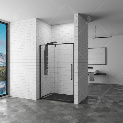 Душевая дверь RGW Stilvoll SV-03B 100 06320310-14 профиль Черный стекло прозрачное