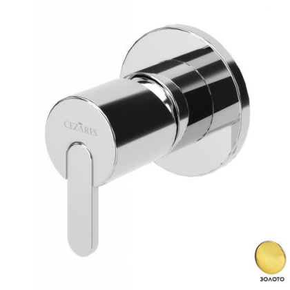 LEAF-DIM-L-PO Встраиваемый однорычажный смеситель на 1 выход, исполнение Gold PVD LEAF-DIM-L-PO Встраиваемый однорычажный смеситель на 1 выход, исполнение Gold PVD