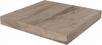 Ступень угловая клееная левая Про Вуд бежевый темный 33x33x0,9