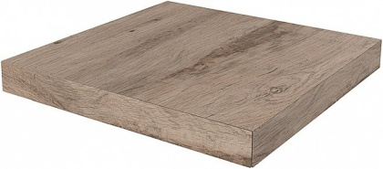 Ступень угловая клееная левая Про Вуд бежевый темный 33x33x0,9