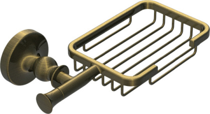 Мыльница решетка RUSH Crete, 5х19х11 см, цвет бронза, CR35410