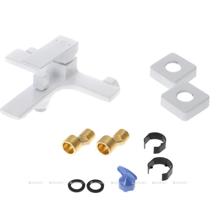 Смеситель для ванны/душа Orange Lutz M04-100w белый