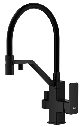 Смеситель Raglo для кухни со съемным гибким изливом, с магнитным фиксатором излива, с подключением фильтра питьевой воды R85.62
