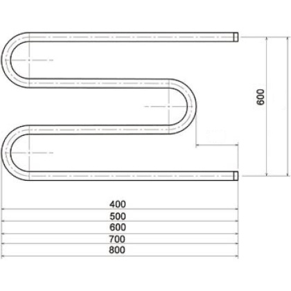 Полотенцесушитель М1" 60*40 с креплениями