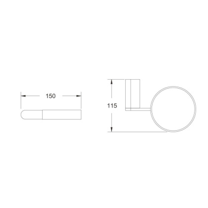 Ершик для унитаза, RG1700T Rose, Оружейная сталь