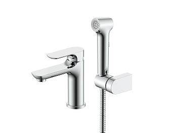 Смеситель Raglo с гигиеническим душем для умывальника  R03.12