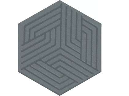 Декор OS\C241\63012 Агуста синий матовый 5,2см*6см*6,9мм (1уп/26шт/), шт