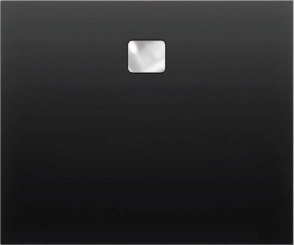 Акриловый душевой поддон Riho Basel 404 120x80 черный матовый, накладка хром DC141700000000S Акриловый душевой поддон Riho Basel 404 120x80 черный матовый, накладка хром DC141700000000S